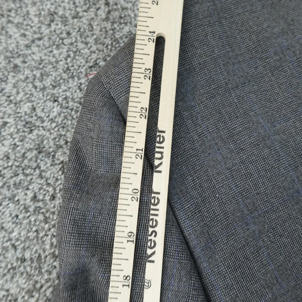 VTG Christian Dior Blazer Mens M Gray Wool Button Sport Coat Suit Jacket Top USA